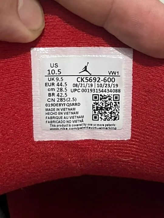 Tênis Air Jordan 3 Red Cement 100% Original - Foto 5