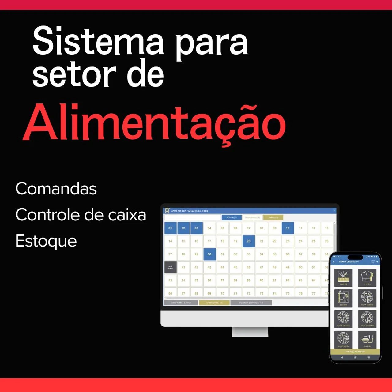 Sistema para Restaurante - Controle de mesas, estoque e caixa