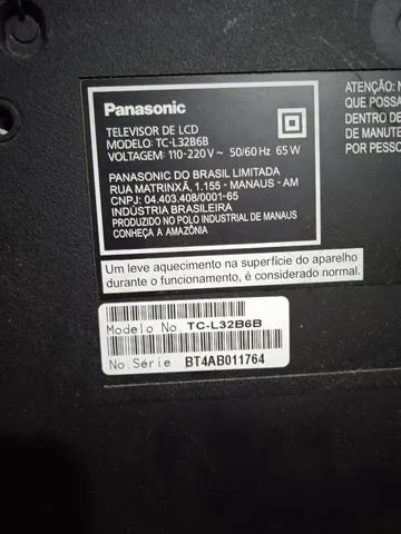 Tv Panasonic 32polegas LCD estragada no (leia o anúncio) - Foto 4