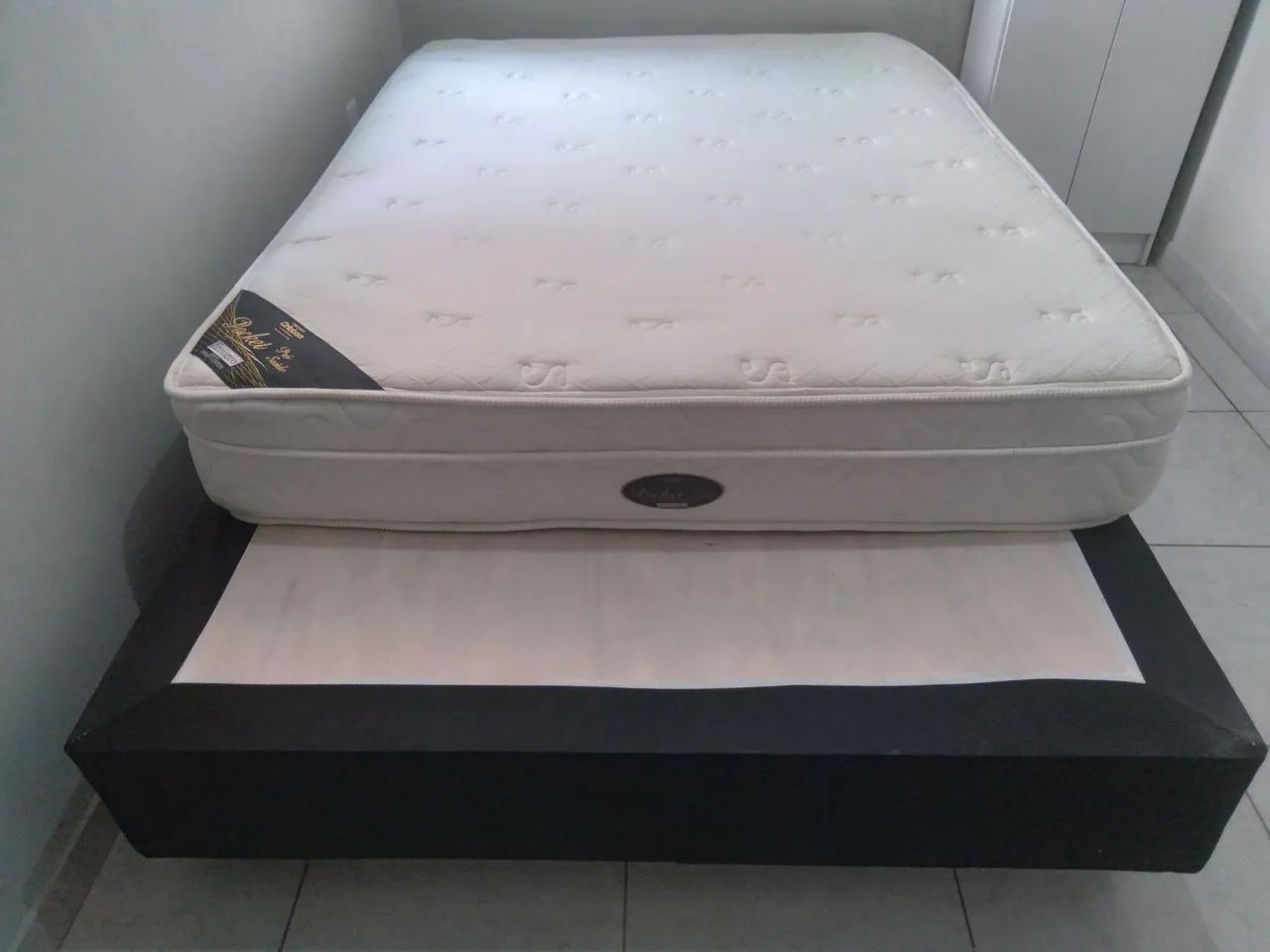 Cama Box de casal colchão de molas ensacadas marca ortobom 