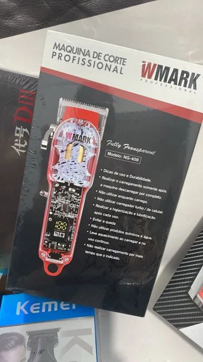 Máquina W Mark com capa e pentes - Foto 3