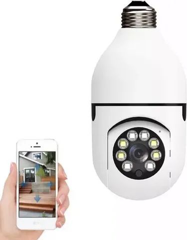 Camera Wifi Lampada Segurança 360 Ip Full Hd - Foto 4