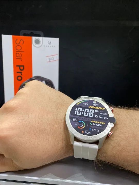 Smartwatch Haylou Solar Pro Tela 1,43" - Chamada Bluetooth Loja Coimbra Computadores Entre - Foto 3