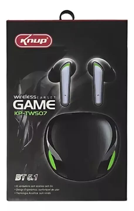 Fone Bluetooth Gamer Com Led Microfone 4h Duração De Bateria Tws07 - Loja Natan Abreu  - Foto 4