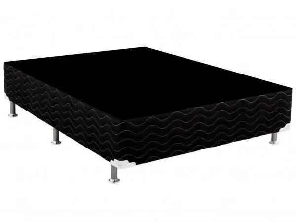 Base Box casal Suede Preto - Foto 2