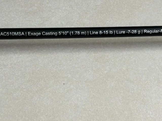 Vara para carretilha Shimano Exage Casting 5'10" (1,78m) 15 Lbs - XAC510MSA - Foto 2