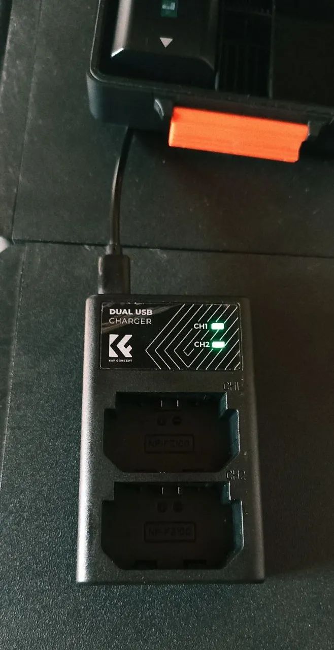 Kit bateria Sony marca Eva, + carregador k&f + cage bateria. Sony fx30 fx3 A7 A7III a6600  - Foto 3