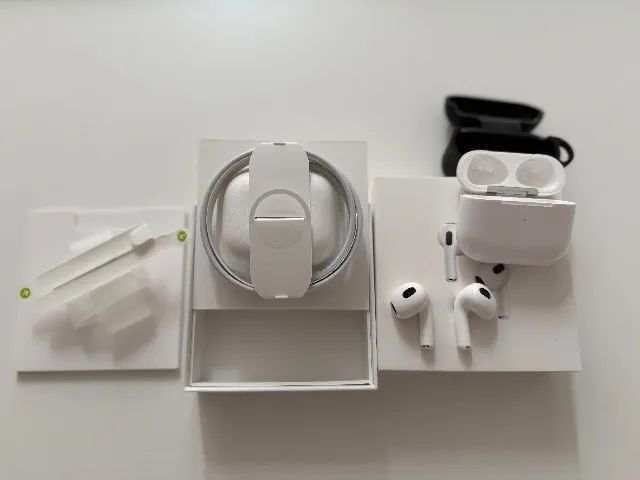 Airpods 3 com estojo magsafe, AppleCare+ até 15/02/26. Muito novo. - Foto 3