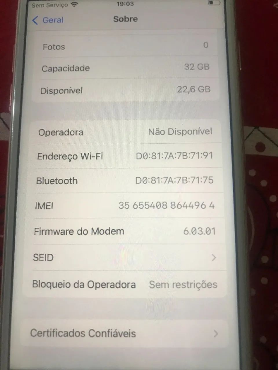 iPhone 7 32GB funcionando com carregador; tudo ok  - Foto 2
