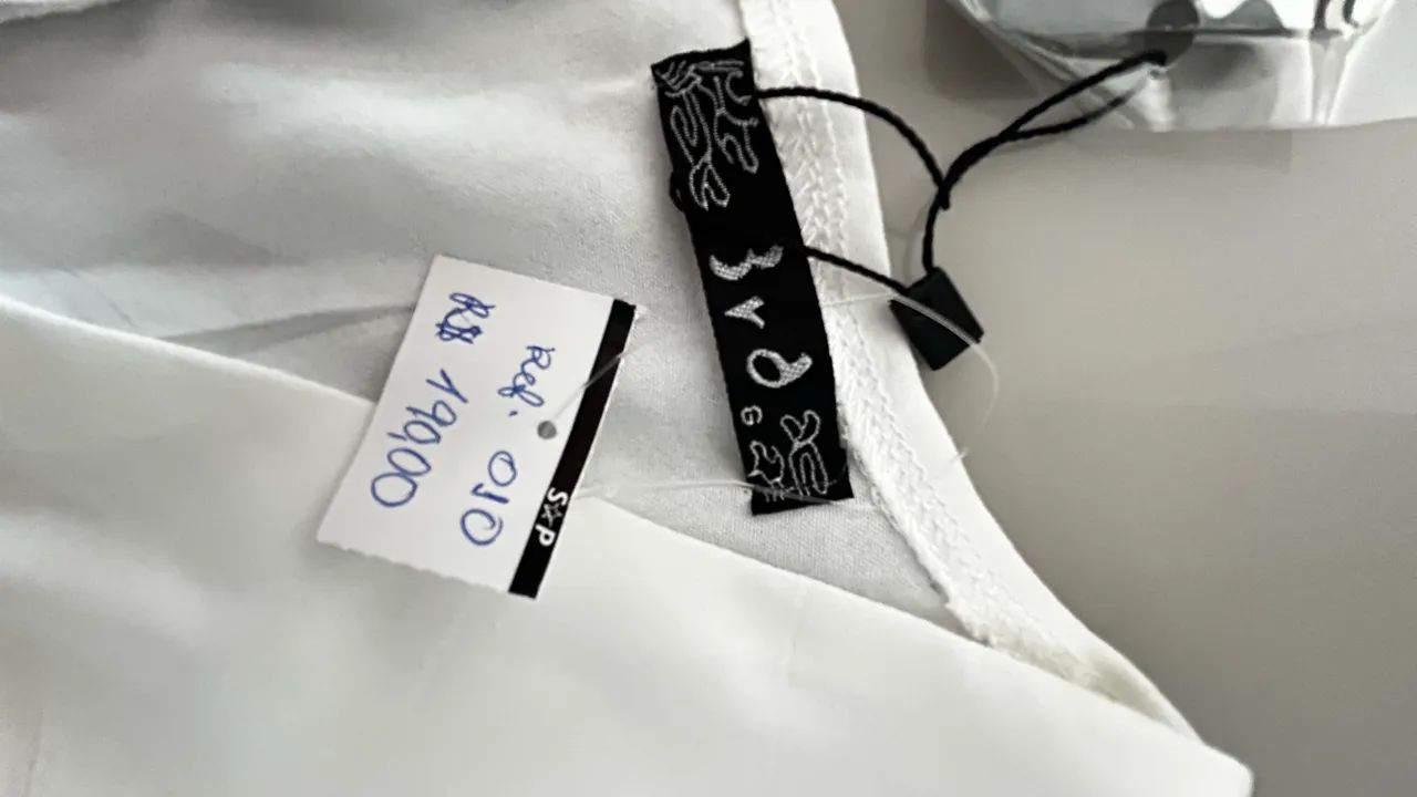 Vestido longo branco com renda gripi 42 - Foto 4