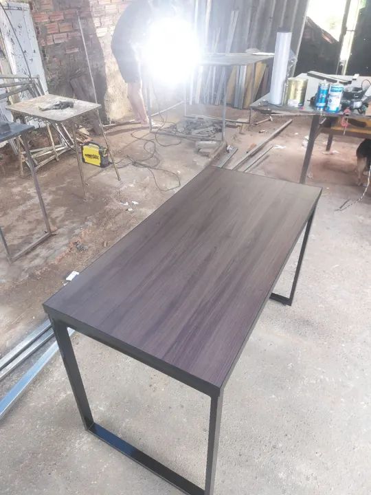 Mesa de Jantar Moderna com Tampo em Mdf - Foto 4