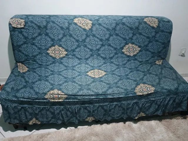 Geladeira, mesa de mármore, máquina de lavar 11,5k, sofá cama, cama box de solteiro e cama - Foto 6