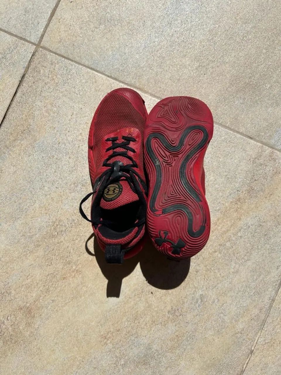 Basqueteira Tênis Under Armour Vermelho - Foto 4