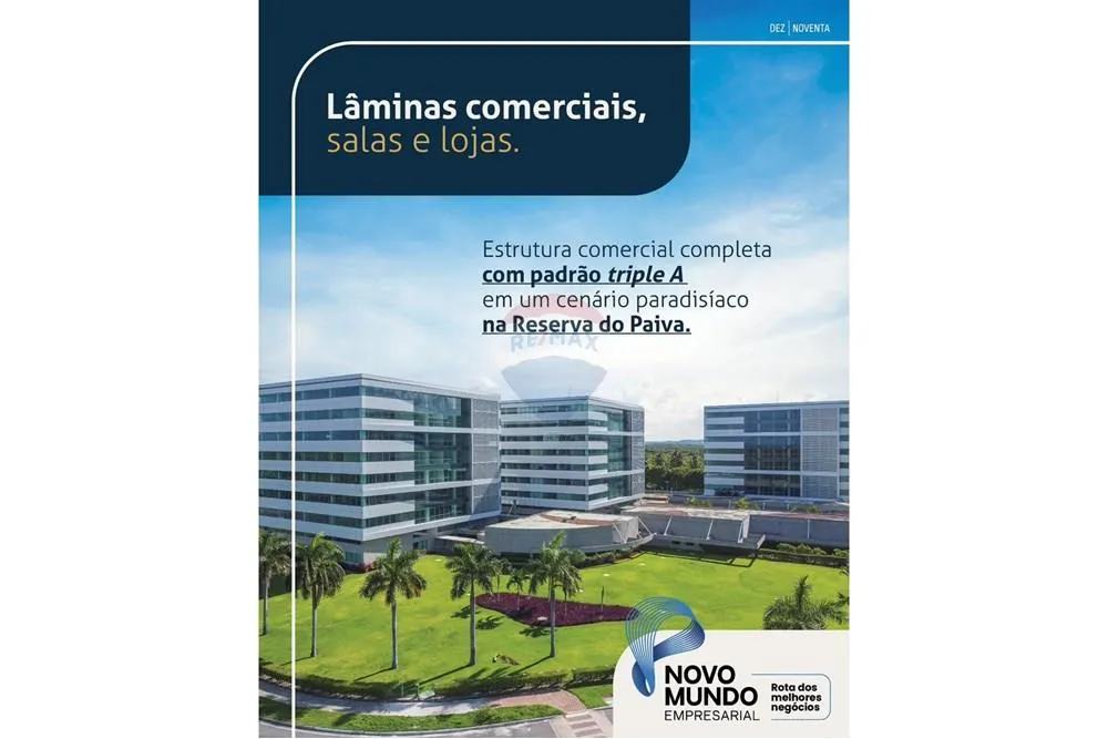 Salas comerciais e lojas modernas para venda no Empresarial Novo Mundo/Paiva