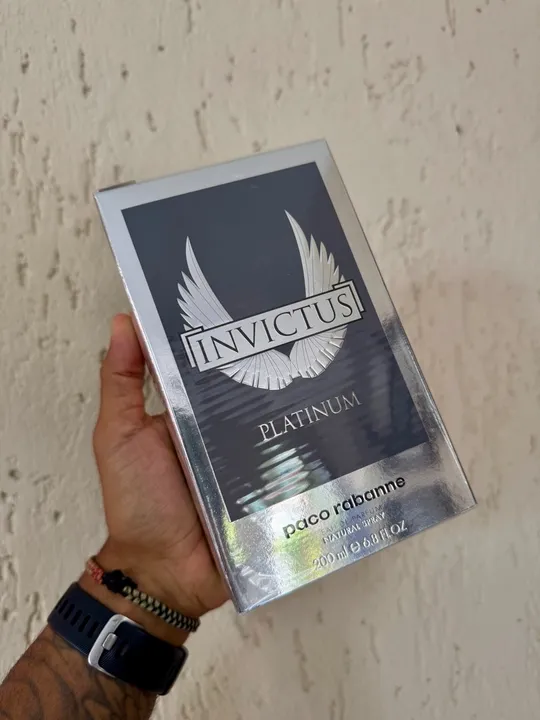 Perfume Invictus Platinum Paco Rabanne - 200ml original lacrado adipec