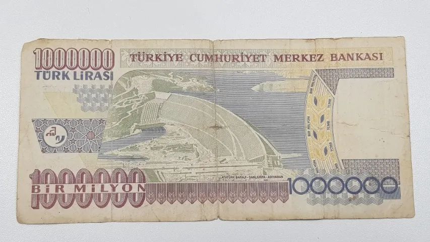 Nota cédula de Lira Turca de 1000000 Liras de 1970 - Foto 5