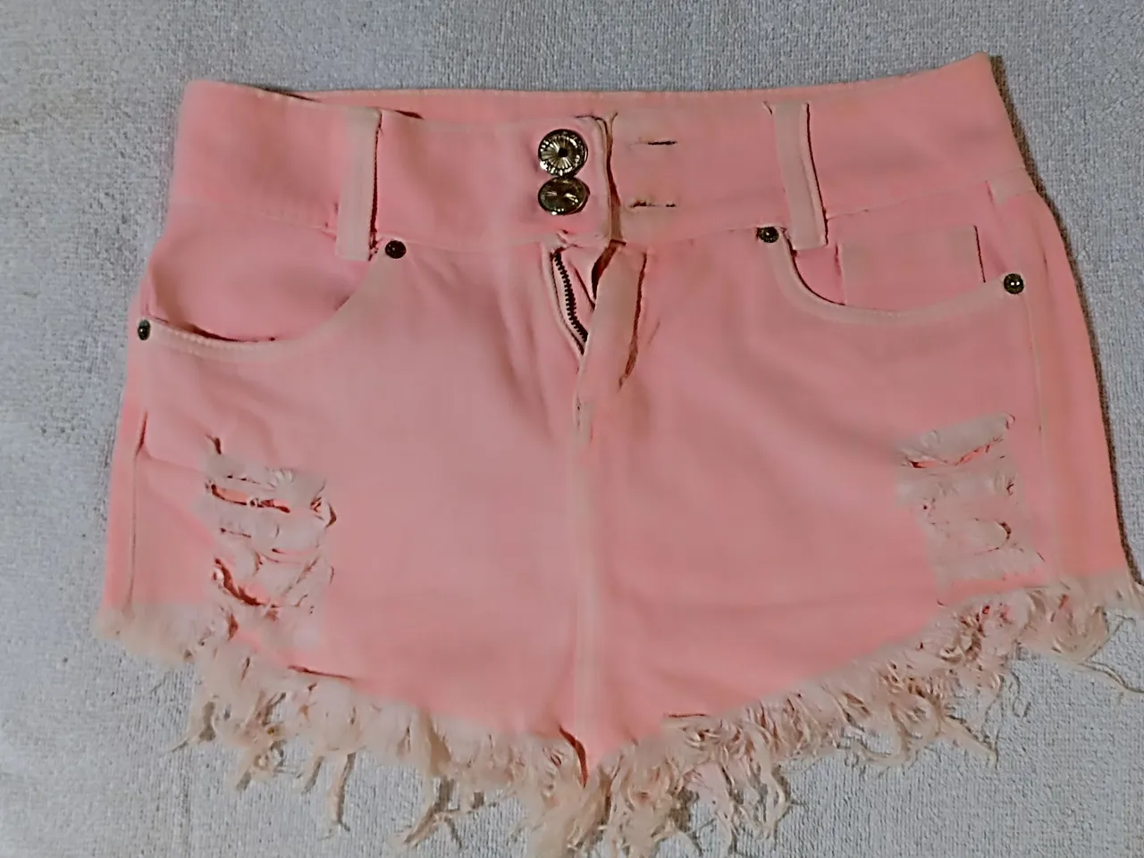 Saia Jeans Rosa Desfiado