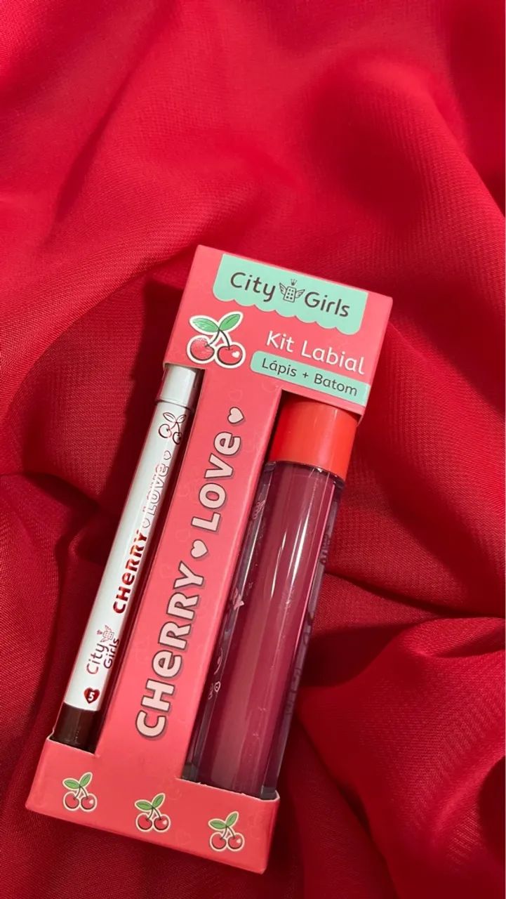 Kit Labial City Girls Cherry Love - Foto 2
