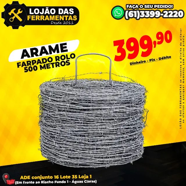 Arame Farpado 500 Metros