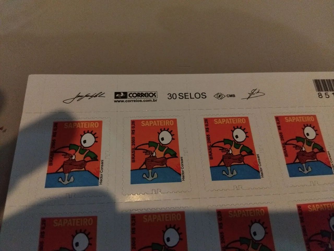 Cartela de 30 selos sapateiro  - Foto 2