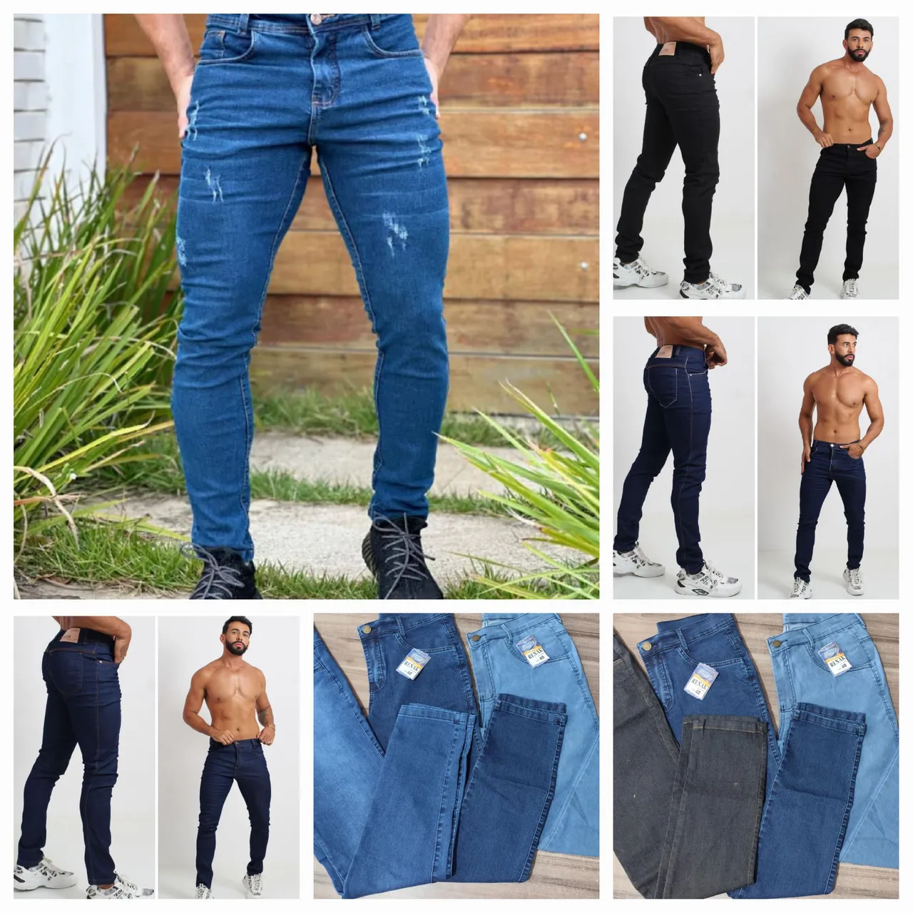 Calças Jeans Masculinas - Diversas Cores e Modelos