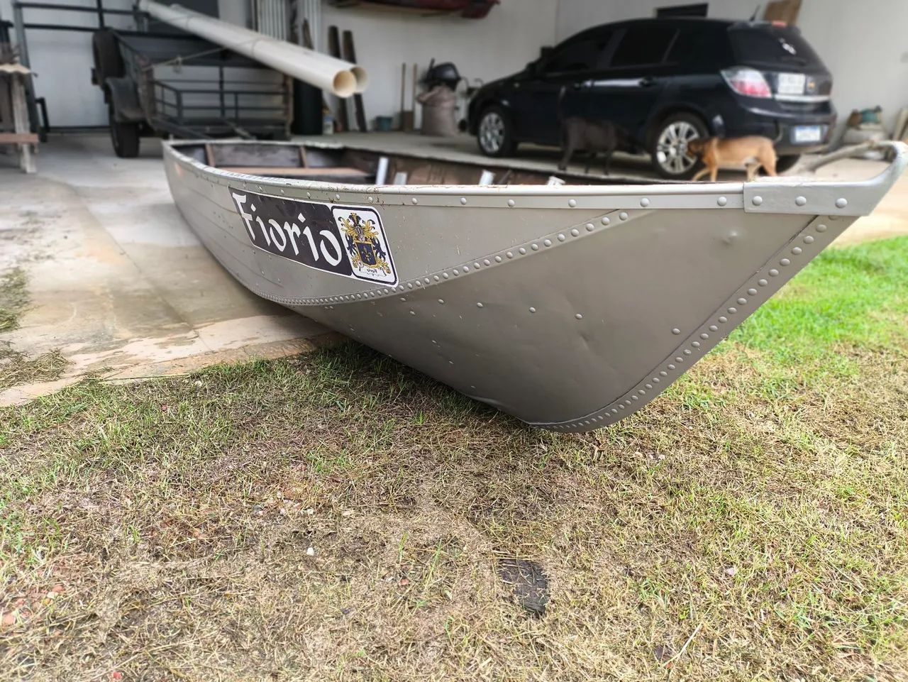 Conjunto Barco de alumínio 4.5mt + Motor Yamaha 8hpFiorio - Foto 2