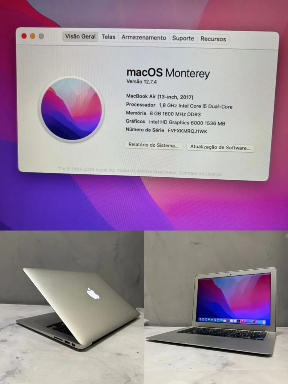 MacBook Air 13? i5 2017 - Rápido, leve e em ótimo estado  - Foto 2