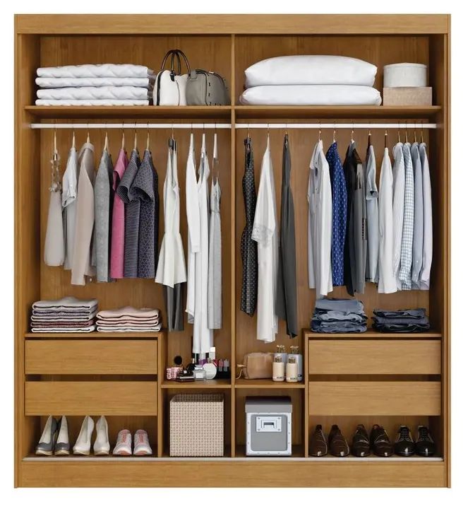 Guarda-roupa de casal com espelho OFERTA p65 - Foto 2
