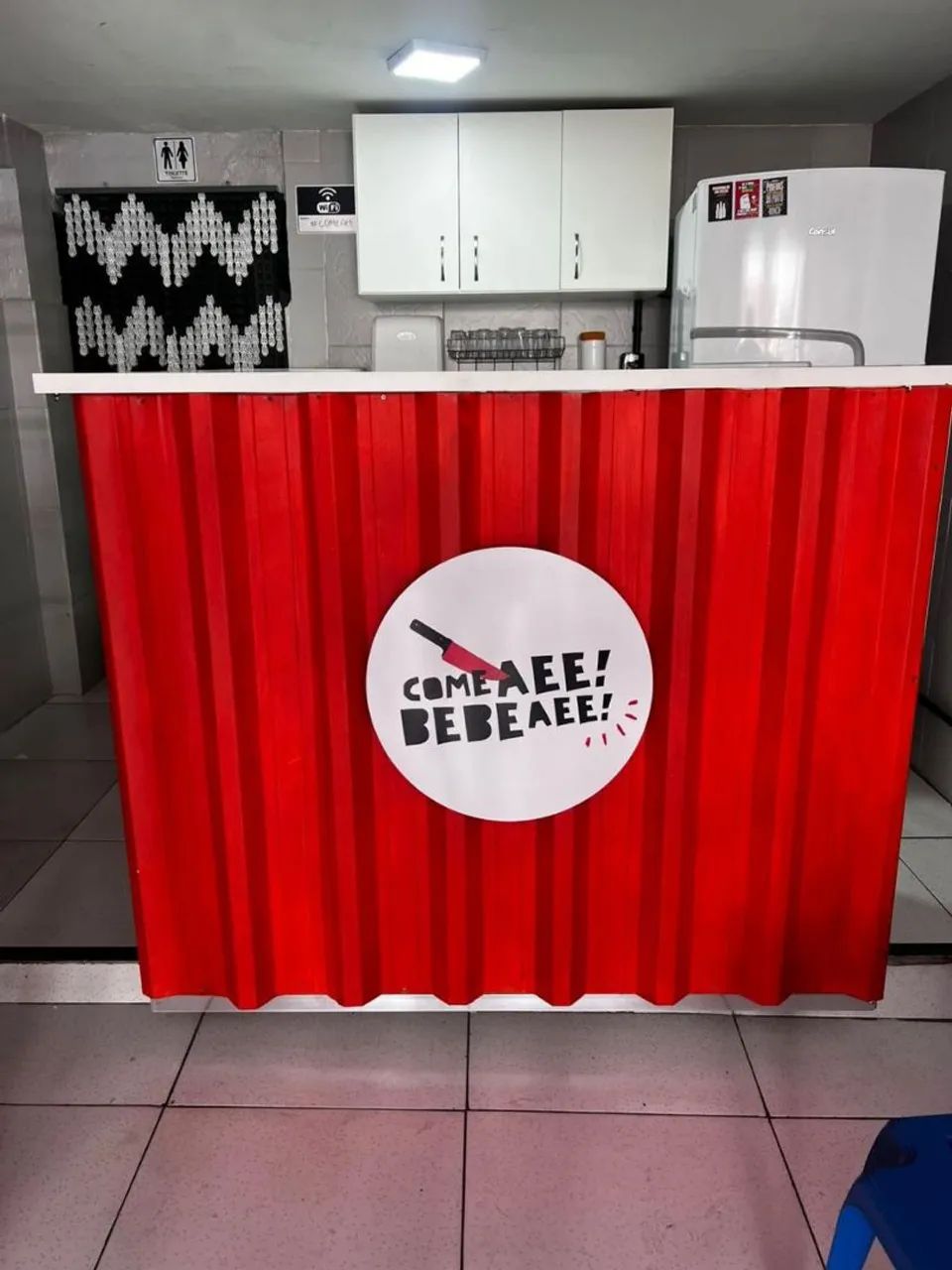 Bancada para Loja - Vermelha