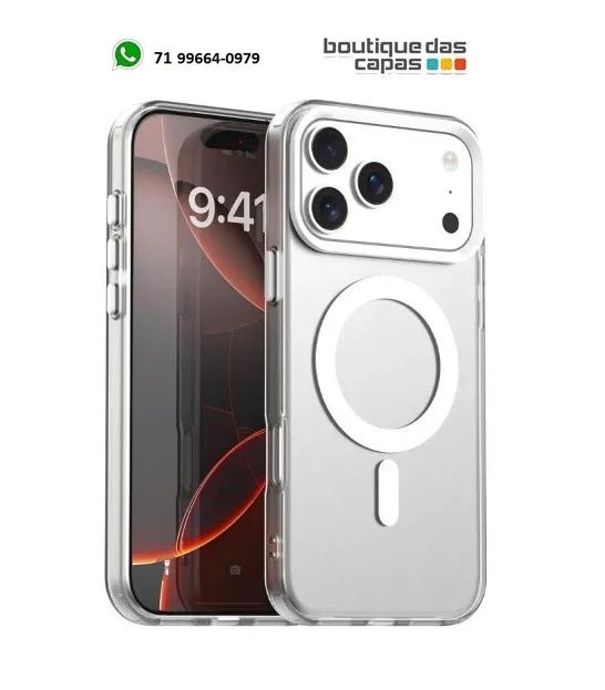 CAPA CASE TPU TRANSPARENTE MAGSAFE IPHONE 17 PRO 17 AIR IPHONE 17 PRO MAX