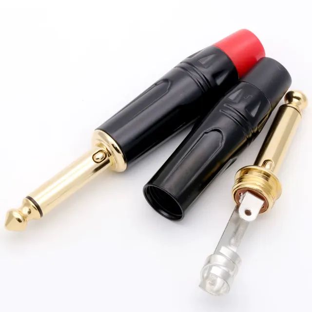 Plug Jack P10 Ouro Mono Stereo P/guitarras, Microfones e Amplificadores - Foto 4