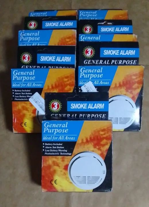Alarmes Detectores De Fumaça SS-168 Kit Com Sete