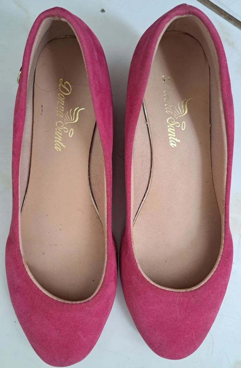 Sapato feminino camurça Pink - 37 - Foto 3