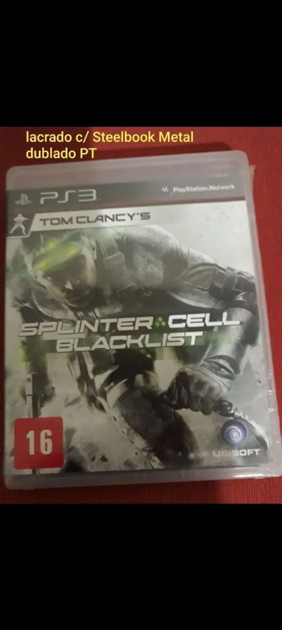 Ps3 jogo SPLINTER CELL Black List c/ Stellbook