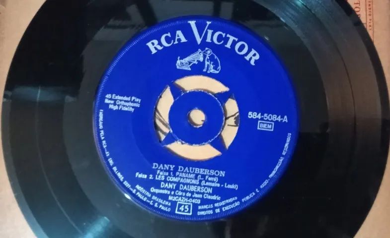 Disco de 1961(importado) da Dany Dauberson - Paname - RCA Victor - França - Foto 3