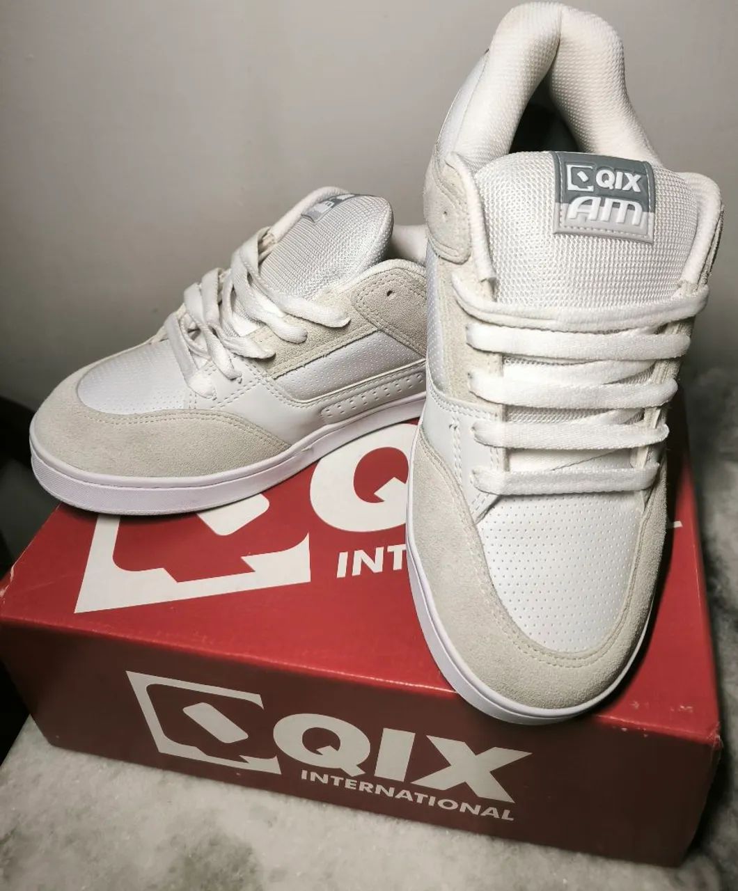 Tênis Qix Skate Retro AM Branco 44 - Novo original - Foto 3