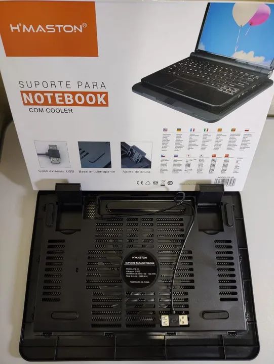 Suporte para Notebook com Cooler H'MASTON PS-0264520762102017122