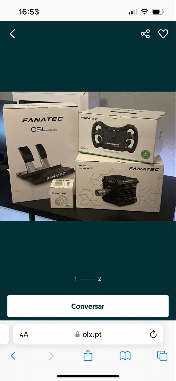 Fanatec Csl de 5 nm + Volante mclaren gt3 Xbox