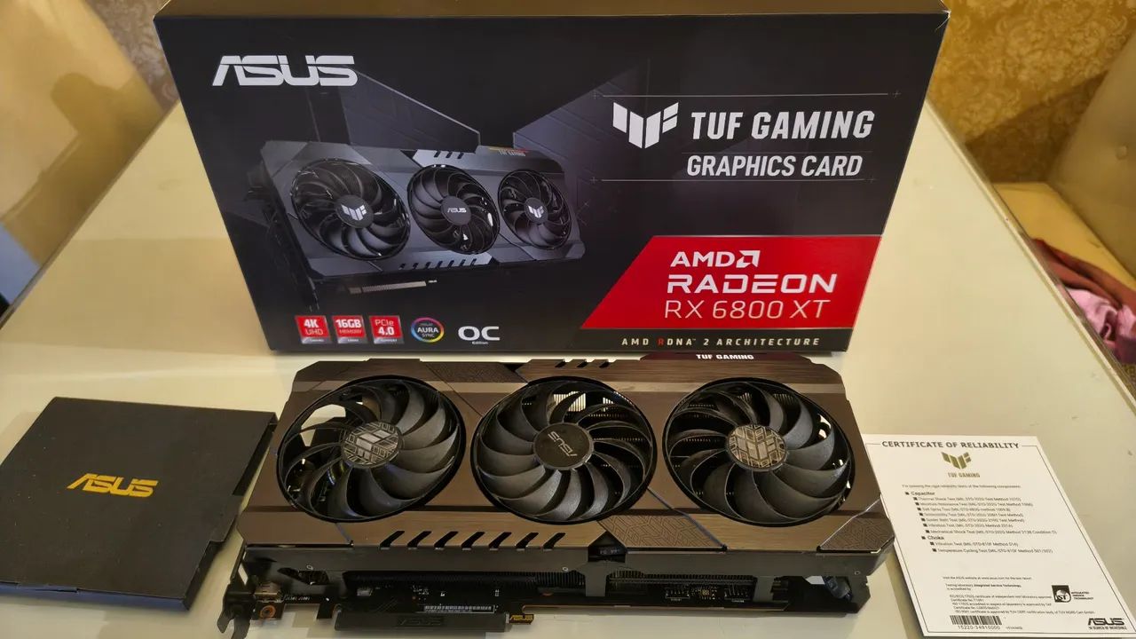 Radeon RX 6800 XT ASUS TUF Gaming OC Edition, Versão em Aço Inox - Foto 2