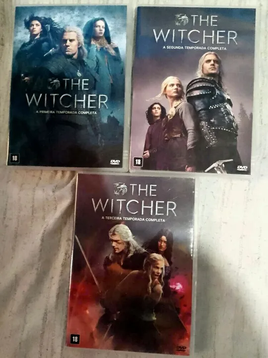 The Witcher - 1ª, 2ª e 3ª temporadas completas em DVD 40 cada
