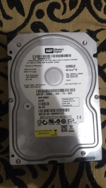 Hd 80gb Sata Western digital