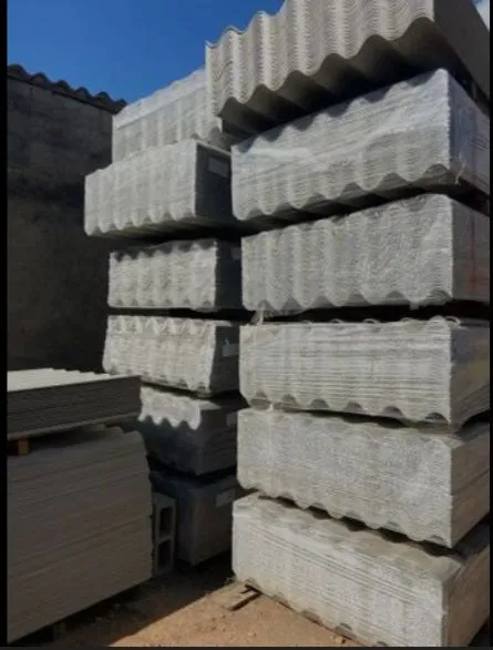Telhas de Fibrocimento grossa já impermealizada 2.44 x1.10 5mm R$76,00