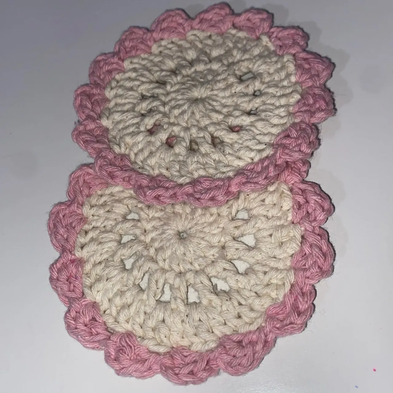 Porta copos de Crochê Kit com 3