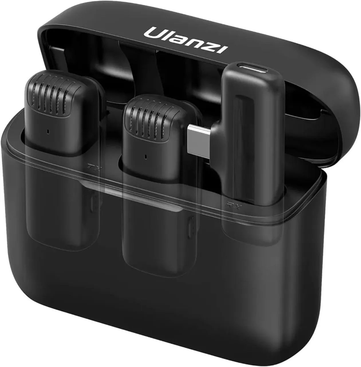 Microfone sem fio ulanzi J12 para gravar conteúdos