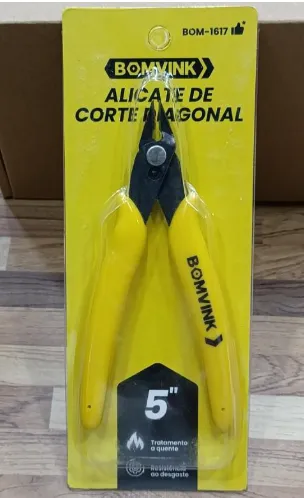 Alicate de Corte Diagonal e Descascador de Fios de 5" BOM-1617