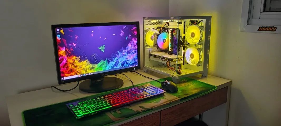PC Gamer i7 4770 16GB 1000GB RX 580 8GB Completo C/ Monitor