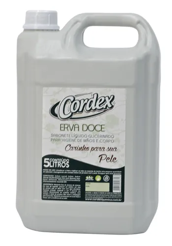 Sabonete Liquido Erva Doce 05 Litros Cordex