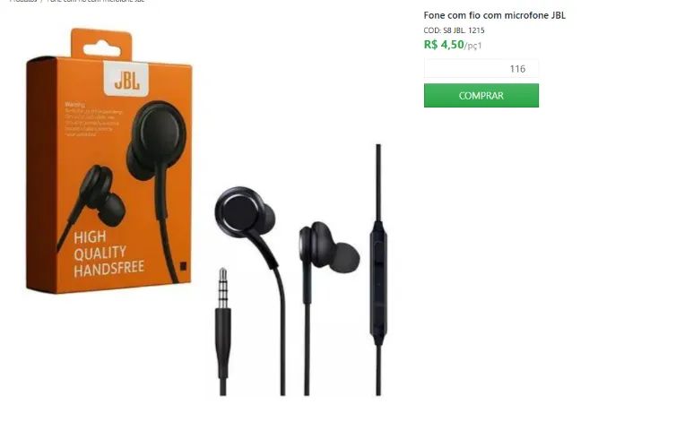 Fone Jbl com fio  - Foto 6