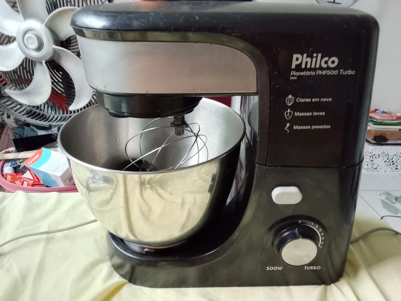 Batedeira Planetária Philco PHP500 Turbo Inox 500W