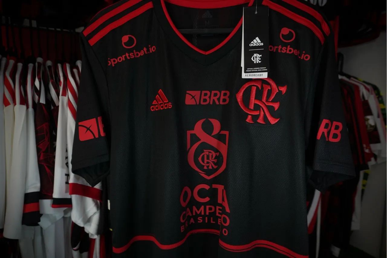 Camisa Flamengo patch octacampeão brasileiro - Foto 2